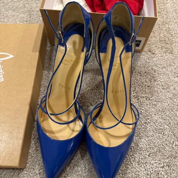 Christian Louboutin Cross Blake electric blue 39.5 - Picture 6 of 9